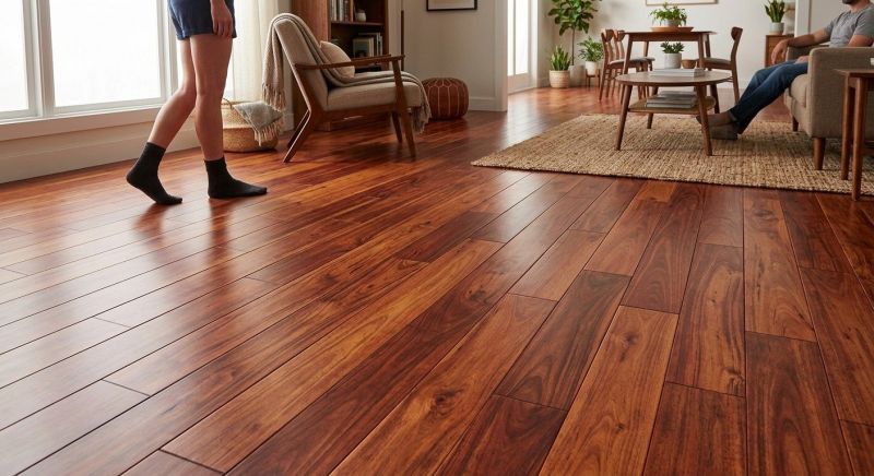 Cherry Floor Installation in Worcester County, MA