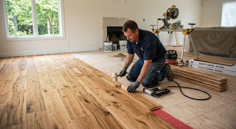 Hickory Floor Installation in Nashua, NH