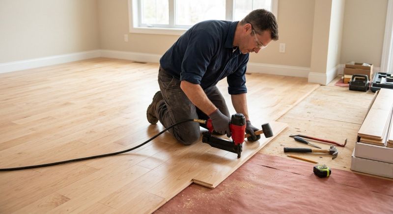 Maple Flooring Installation in Lawrence, MA