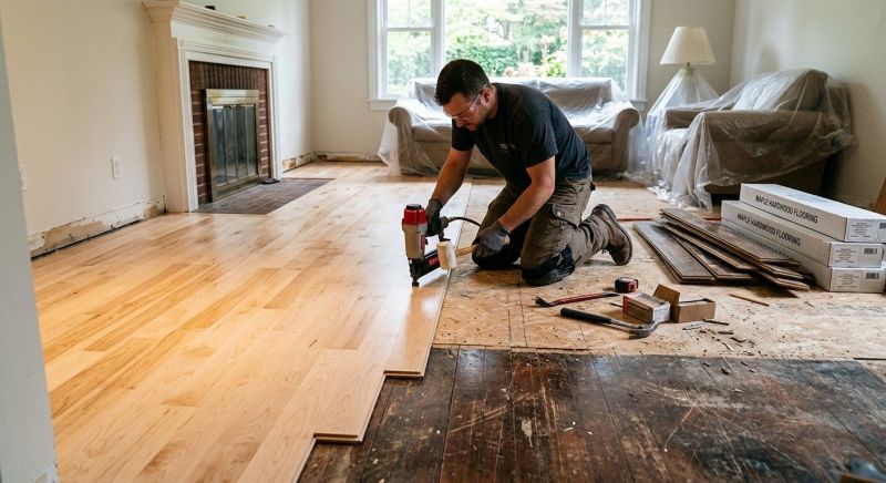 Maple Flooring Installation in North Reading, MA