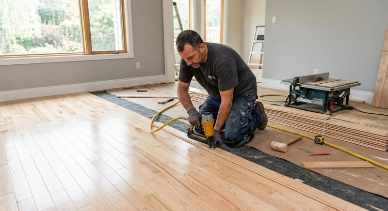 Maple Flooring Installation in Salem, NH