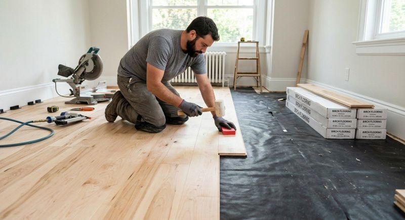 Maple Flooring Installation in Sandown, NH
