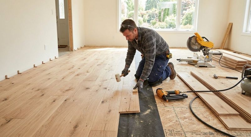 Oak Floor Installation in Acton, MA