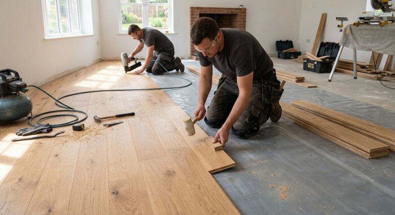 Oak Floor Installation in Litchfield, NH