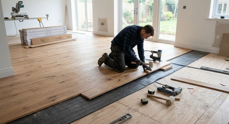 Oak Floor Installation in Londonderry, NH