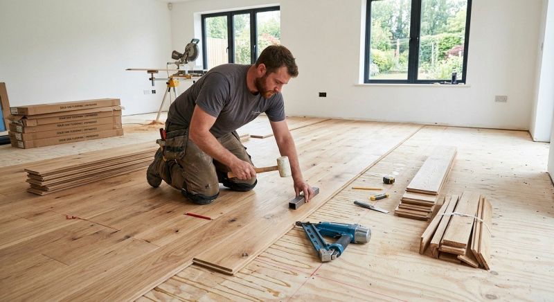 Oak Floor Installation in Stow, MA