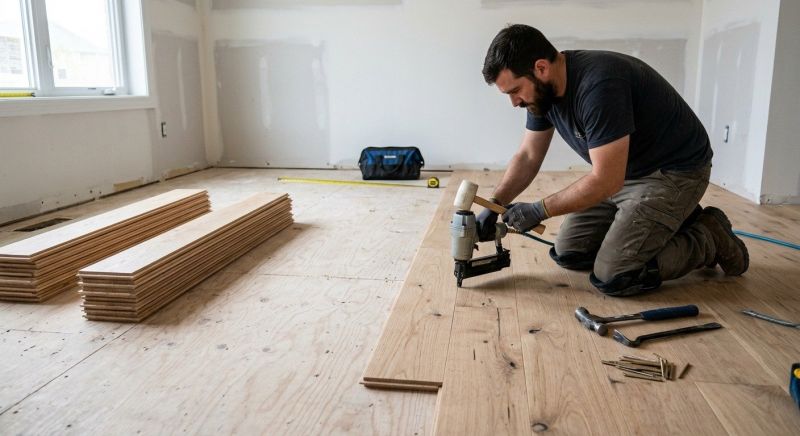 Oak Floor Installation in Worcester County, MA
