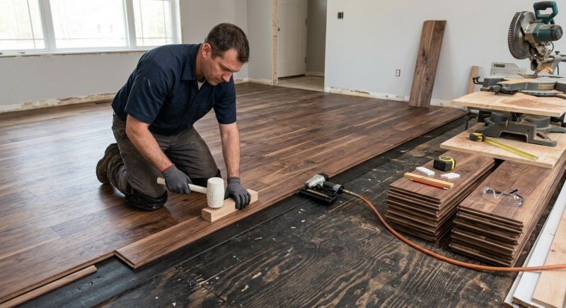 Walnut Flooring Installation in Nashua, NH
