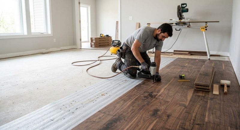 Walnut Flooring Installation in Nashua, NH