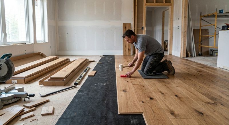 Wide Plank Floor Installation in Nashua, NH