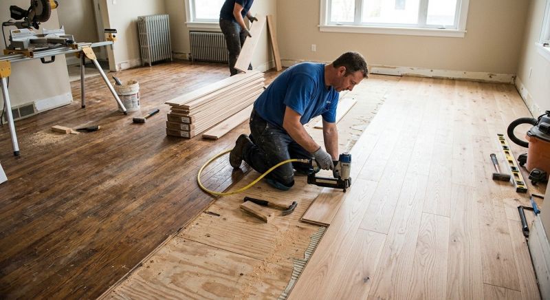Wood Floor Replacement in Bedford, NH