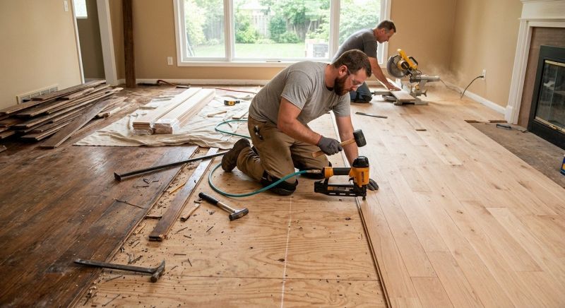 Wood Floor Replacement in Derry, NH