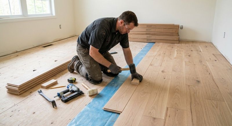 Wood Floor Replacement in Lancaster, MA