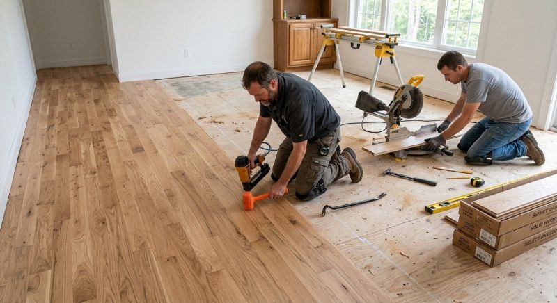 Wood Floor Replacement in Raymond, NH